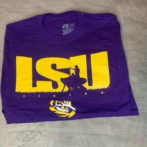 Russell LSU Tigers Purple Small T-shirt